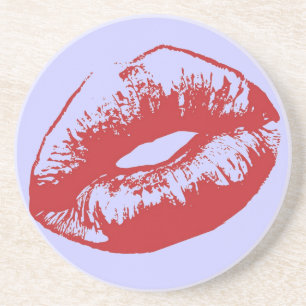 Red Lips Zandsteen Onderzetter