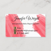 Red Lipstick en Gold Visitekaartje (Achterkant)