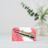 Red Lipstick en Gold Visitekaartje (Staand voorkant)