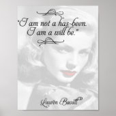 Red Lipstick  Hollywood Actress Quottes Poster (Voorkant)