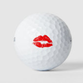 Red Lipstick Kiss Mark Golfballen (Voorkant)