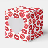 Red Lipstick Kisses | VALENTIJN Bedankdoosjes (Voorkant Zijde)