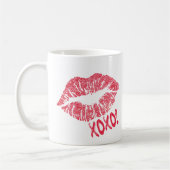 Red Lipstick Kus Mark XOXO! Koffiemok (Links)