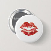 Red Lipstick Kus Romantic St. Valentijnsdag Gift Ronde Button 5,7 Cm (Voorkant /achterkant)