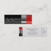 Red lipstick Loyalty-kaart Klantenkaartje (Voorkant / Achterkant)