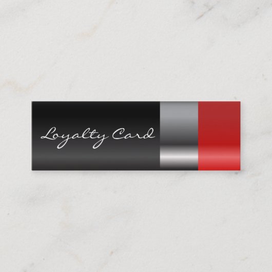 Red lipstick Loyalty-kaart Klantenkaartje (Voorkant)