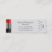 Red lipstick Loyalty-kaart Klantenkaartje (Achterkant)