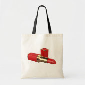 Red Lipstick Makeup Canvas tas (Voorkant)