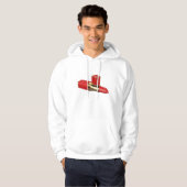 Red Lipstick Makeup Mannen Hoodie (Voorkant volledig)