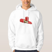 Red Lipstick Makeup Mannen Hoodie (Voorkant)