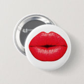 Red Lipstick - Marilyn Monroe Style Ronde Button 5,7 Cm (Voorkant /achterkant)