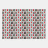 Red Lipstick Nail Pools Makeup Artist Cosmetics Inpakpapier Vel (Voorkant)