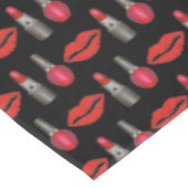Red Lipstick Nail Poolse lips Kiss Beauty Makeup Tafelkleed (Gekanteld)