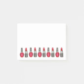 Red Lipstick Nail Poolse Makeup Beauty post Post-it® Notes (Voorkant)