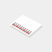Red Lipstick Nail Poolse Makeup Beauty post Post-it® Notes (Schuin)
