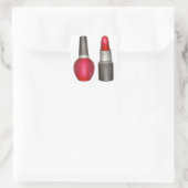 Red Lipstick Nail Poolse Makeup Beauty Stickers (Tas)