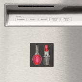 Red Lipstick Nail Poolse Makeup Valentijnse Magnet (Insitu (Vaatwasser))