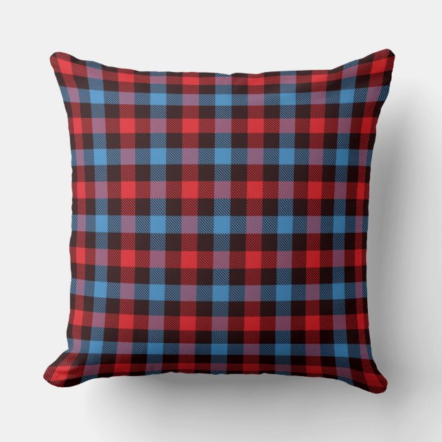 Red/Lite Blue/Blue/Paars omkeerbare Pillow Kussen (Voorkant)