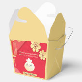 Red Little Dumpling Asian Baby shower Favor Box Bedankdoosjes (Geopend)