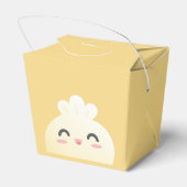 Red Little Dumpling Asian Baby shower Favor Box Bedankdoosjes (Achterkant)