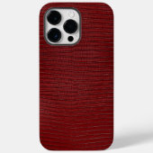 Red Lizard Leather Print Case-Mate iPhone Case (Achterkant)
