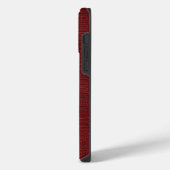 Red Lizard Leather Print iPhone Hoesje (Linkerkant)