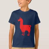 Red Llama Kinder T-Shirt (Voorkant)