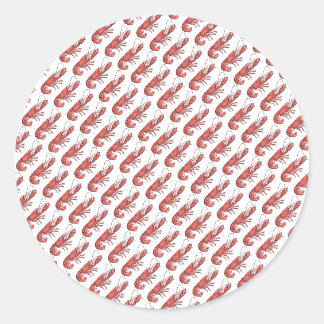 Red Lobster Beeldontwerp Ronde Sticker