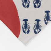 Red Lobster Boy's Name Personalized Fleece Deken (Hoek)