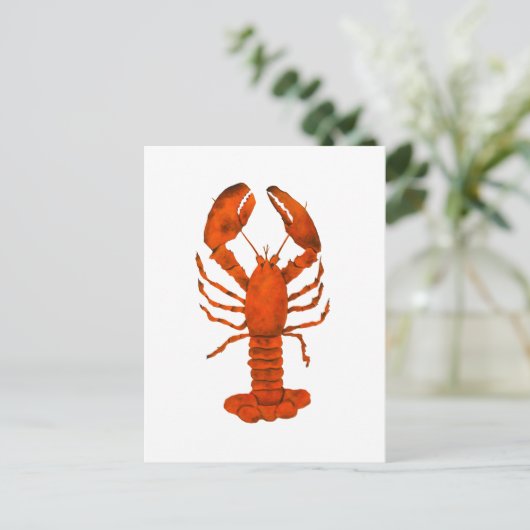 Red Lobster Briefkaart (Staand voorkant)