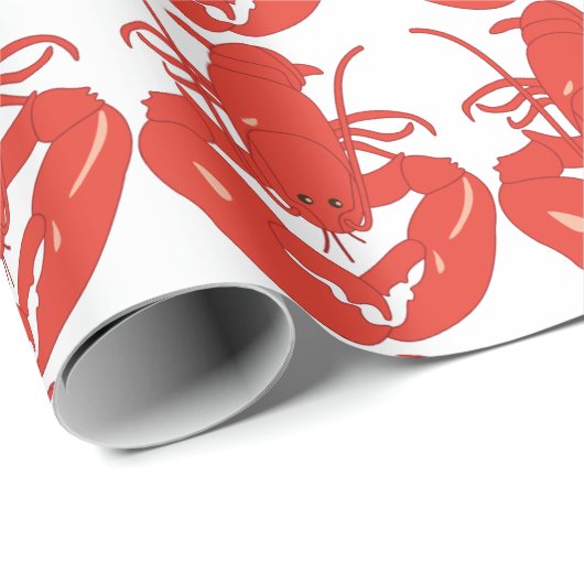 Red Lobster Cadeaupapier (Rol Hoek)