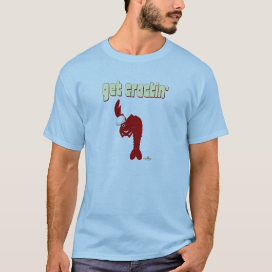 Red Lobster Chef Get Crackin' T-shirt (Voorkant)