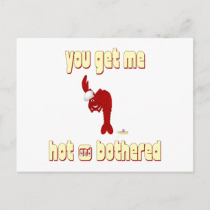 Red Lobster Chef je geeft me warm en ingepakt Briefkaart