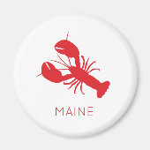 Red Lobster Coastal Beach Ocean Maine Fun Magneet (Voorkant)