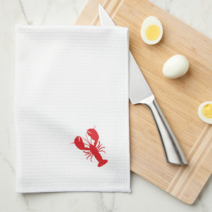 Red Lobster Coastal Beach Ocean Maine Fun Theedoek