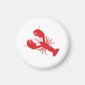 Red Lobster Coastal Beach Ocean Modern Fun Magneet (Voorkant)