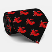 Red Lobster Design Stropdas (Opgerold)