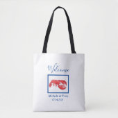 Red Lobster Destination Wedding Welcome Tote Bag (Voorkant)