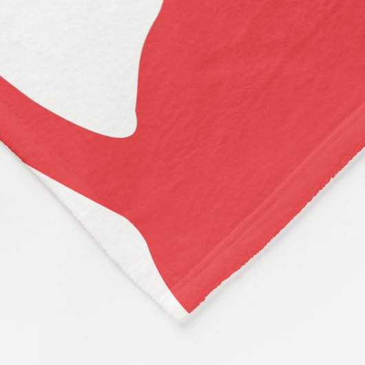 Red Lobster Fleece Deken (Hoek)