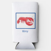 Red Lobster gepersonaliseerd Seltzer Blikjeskoeler (Voorkant)