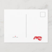 Red Lobster Kookfeest Strandfeest Uitnodiging Briefkaart (Achterkant)