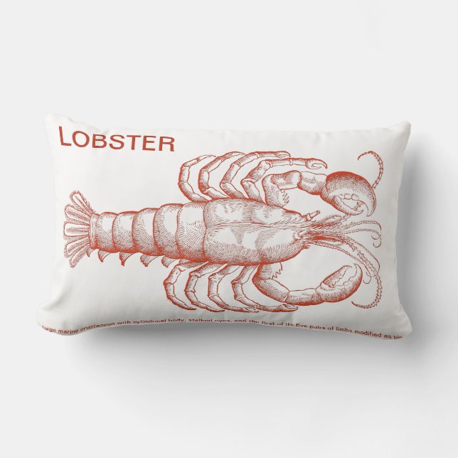 Red Lobster Kussen (Voorkant)