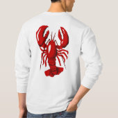 Red Lobster Mannen Long Slapt T-shirt (Achterkant)