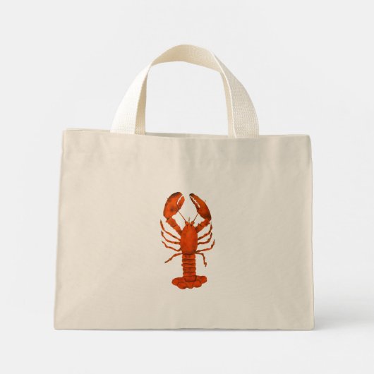Red Lobster Mini Tote Bag (Achterkant)