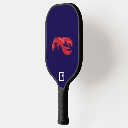 Red Lobster Monogram Navy Pickleball Paddle (Links)