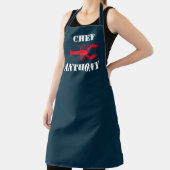 Red Lobster Nautical Navy Blue Specialized Chef Schort (Insitu)