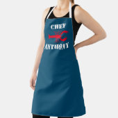 Red Lobster Navy Blue Specialized Mannen Chef Schort (Insitu)