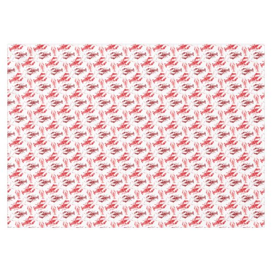 Red Lobster New England Lobster Bake Retro Tafelkleed (Voorkant (Horizontaal))