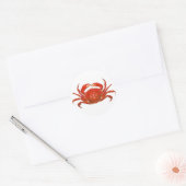Red Lobster om je te personaliseren Ronde Sticker (Envelop)