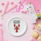 Red lobster party quote papieren bordje (Feest)